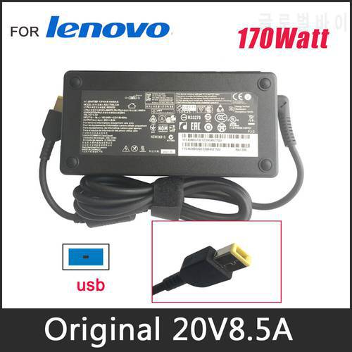 Laptop Charger 170W 20V 8.5A AC Adapter for Lenovo Yoga 15 (S5) 4X20E50574 ADL170NLC3A 36200321 45N0487 ADL170NLC2A ADL170NLC2A
