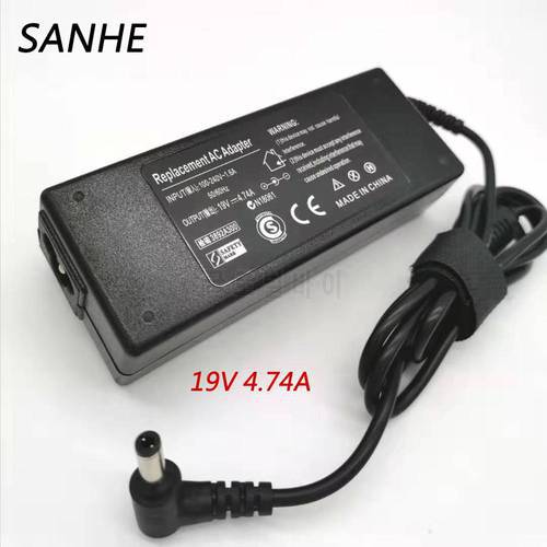 19V 4.74A AC Power Laptop Laptop Adapter for ASUS A46C X43B A8J K52 U1 U3 S5 W3 w7 Z3 for Toshiba/HP Notbook