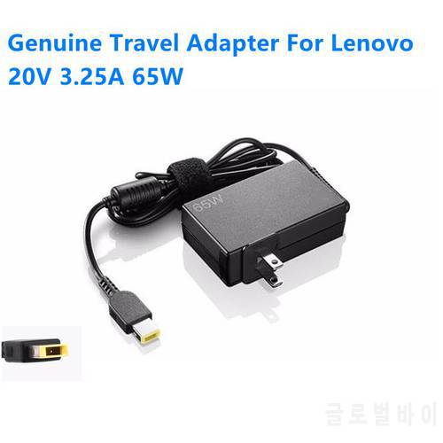 Genuine 20V 3.25A 65W FSP065-FCMN2 Power Supply Travel AC Adapter For Lenovo ThinkPad X270 X250 T460 G50 Laptop Charger US Plug