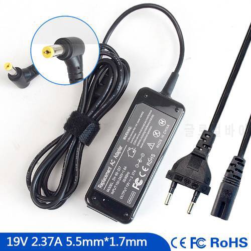 19V 2.37A Notebook Ac Adapter Charger for Acer Chromebook C710 C710-2055 C710-2847 AC710 C710-2833 C710-2856