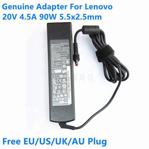 Genuine PA-1900-56LC 20V 4.5A 90W 5.5x2.5mm ADP-90DD B AC Adapter For Lenovo Thinkpad Y410 Y430 U350 B450 C460 Laptop Charger