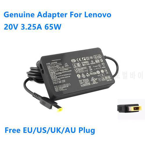Genuine 20V 3.25A 65W ADP-65XB A ADLX65SDC2A AC Adapter For Lenovo E531 S431 X240 G700 YOGA X1 11 13 Laptop Power Supply Charger