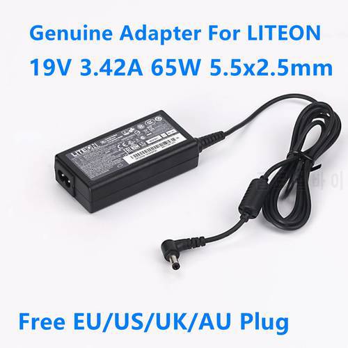 Genuine LITEON PA-1650-91 19V 3.42A 65W PA-1650-90 AC Adapter For ACER ASUS TOSHIBA PHILIPS Delta ADP-65JH-BB Laptop Charger