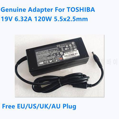 Genuine 19V 6.32A 120W PA5083U-1ACA PA5181U-1ACA PA3717E-1AC3 Power Supply AC Adapter For TOSHIBA Satellite Laptop Charger
