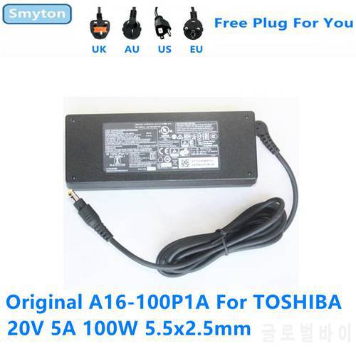 Original A16-100P1A 20V 5A 100W AC Adapter Charger for TOSHIBA Thunderbolt3 dock PA5318U-1AC3 PA5281U-1PRP Laptop Power Supply