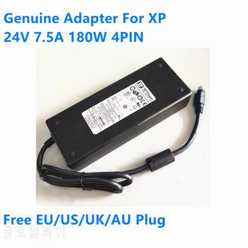 Genuine 24V 7.5A 180W 4PIN XP AHM180PS24 AHM180PS24-XA1050 Power Supply AC Adaptor For 10016211 B K17210131 Laptop Power Charger