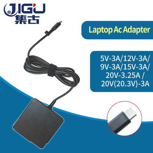 JIGU 5V 9V 12V3A 15V3A 20V3.25A 20V3A Multiple output Adapter for Smart phones, tablets, laptops, handheld games type-c devices