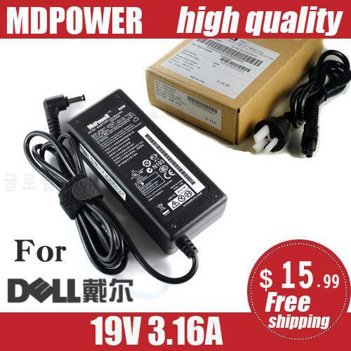 MDPOWER For Dell DELL Laptop Power Adapter Charger 19V 3.16A AC adapter cord