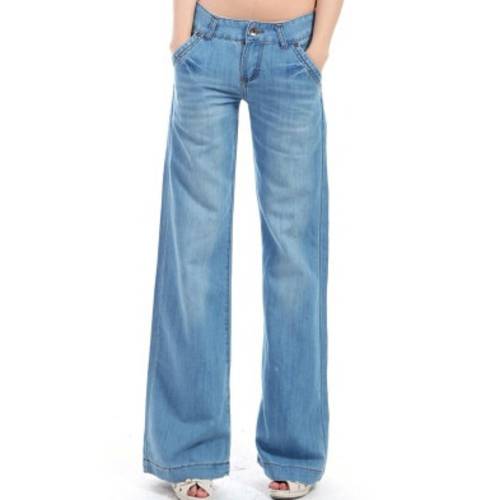 New wide leg pants loose straight waist Pants casual jeans for women fashion