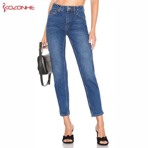 Summer Loose Inelastic Mom Jeans High Waist Streetwear Boyfriend Jeans Femme Plus Size 026