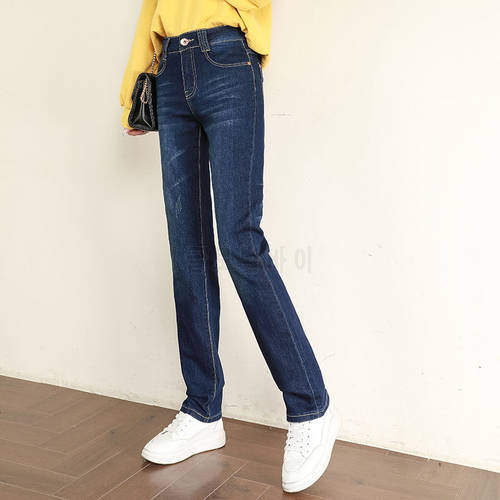 Woman Jeans Pants Autumn And Winter High Waist Black Straight Jeans Women&39s Loose Casual Pantalones Vaqueros Mujer