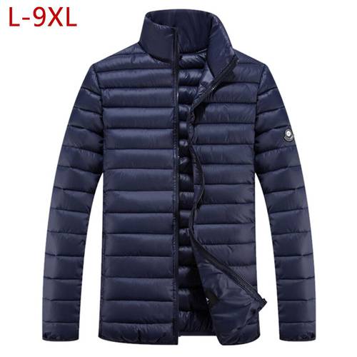 Plus Size 9XL Short Warm Thick Outwear Softshell Men&39s Winter Jacket Male Coat Ultralight Down Parkas Overcoat 5XL 6XL 7XL 8XL