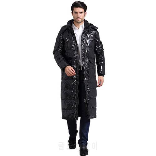 luxury designers made 90%white duck X-Long casual down jacket winter male jackets warm thick down jackets coat for men