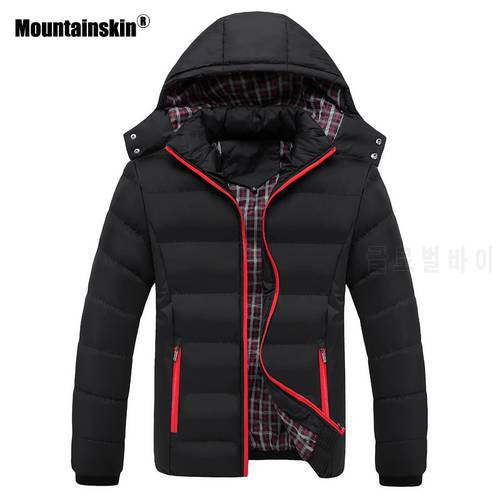 Mountainskin 5XL Winter Men&39s Coats Warm Parkas Casual Thick Jackets Male Outerwear Hooded Overcoat Mens Brand Clothing SA569