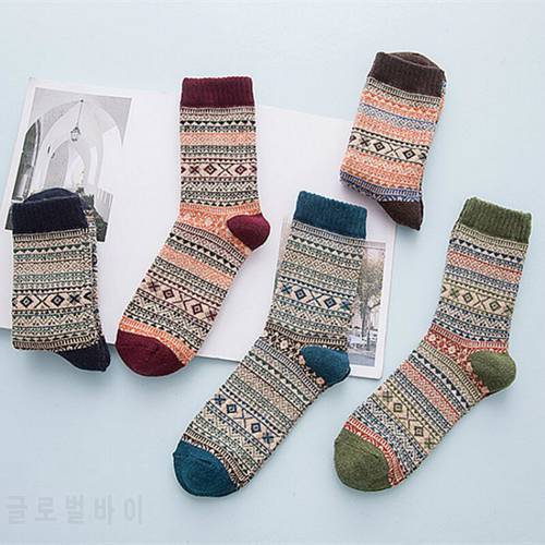 Autumn and Winter New Pattern Double Way Restore Ancient Ways Rabbit Wool Socks Man Exquisite Nation Wind Thickening Keep Warm