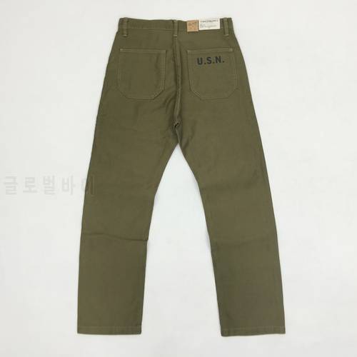 Bob Dong Replica Ww2 U.S.Navy Usn N-1 Deck Pants Chino Men&39S 1940s Vintage Navy Department 13oz Straight Trousers Military Pants