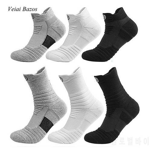 Men&39s 2 Pairs Sports Towel Thick Basketball Sock Ankle Terry Winter Warm Men Cotton Short Men White Ankle Socks Size 39-45