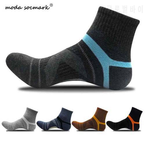 Moda Socmark Hot Sale Men Outdoor Sports Elite Basketball Socks Men Cycling Socks Compression Socks Cotton Bottom Men&39s socks