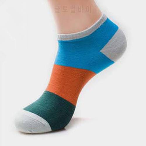 Fashion Leisure Cotton Men Socks Good Quality Short Socks Warm Stitching Color Casual Business MaleSocks F0253
