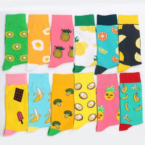 Men&39s Cotton Socks Women&39s Winter Warm Gifts Sock Set Print Fruit Christmas Funny From The Factory Dropshipping Contact Us