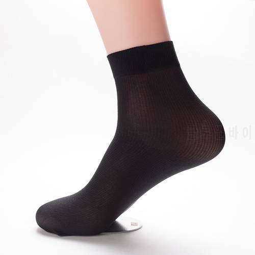 5 pairs high quality mens summer socks thin silk high elastic nylon breathable bamboo team socks cool male socks