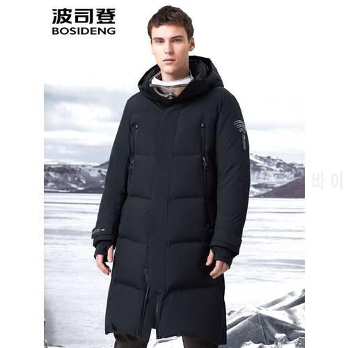 BOSIDENG GORE-TEX INFINIUM windproof and warm winter long down jacket for men B90142821V