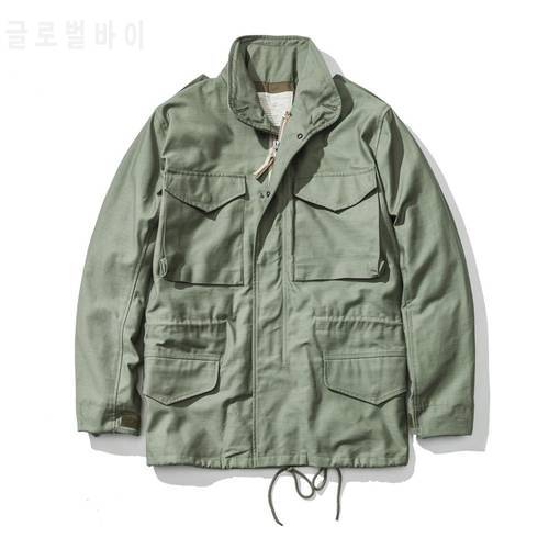A.C.E. US Army The 1966 M65 Replica Field Trench Coat Camouflage Military Jacket Winter Long Outwear