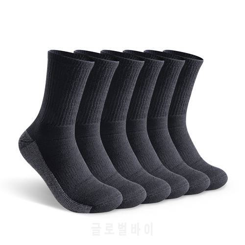 Outdoor Sports Socks , Sweat-absorbent and Breathable Cotton Men Socks 6 Pairs，Winter Socks