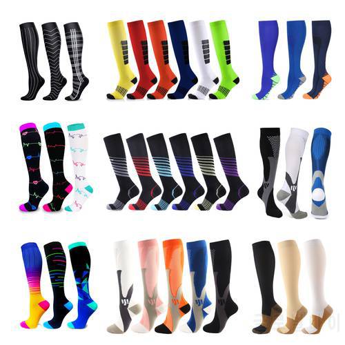Men Women Compression Socks Multi Pairs Dropshipping Fit For Sports Knee Prevent Varicose Veins Socks Compression Socks