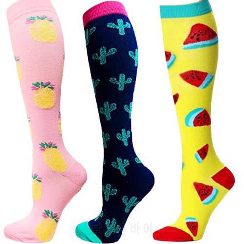 Men Women Varicose Vein Stocking Long Socks Compression Stockings Golf Socks Knee High Leg Support Stretch Pressure Circulation
