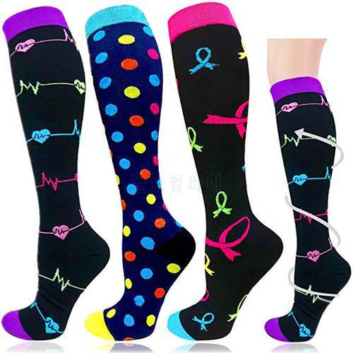Men Women Socks Compression Running Anti-swelling Outdoor Sports Compression Socks Basketball Football Golf Socks