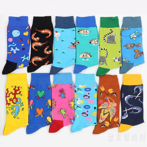 Men&39s Cotton Socks Print Animal Women&39s Sock Christmas White Funny Warm Set Gift Winter From The Factory Dropshipping Contact Us