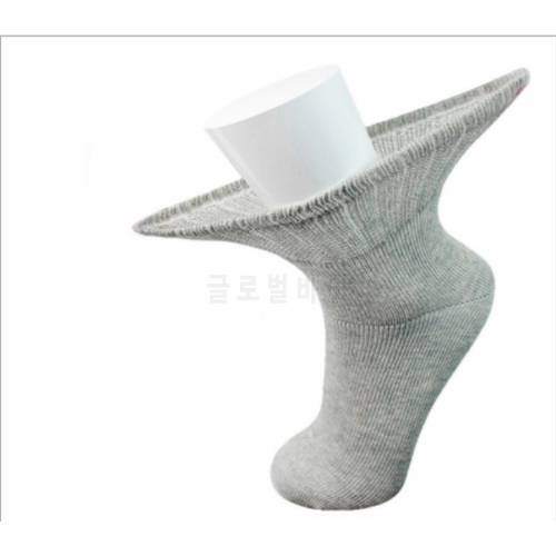 Mens Non Elastic Socks 100 Cotton Honeycomb Loose Soft Top Diabetic Cotton Stripe Coton Gifts for Men 6-11