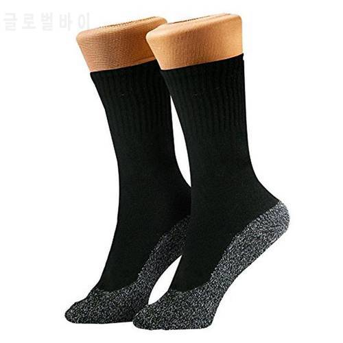 Winter Thermostatic Warm Socks Unisex Outdoor Skiing Cycling Mountaineering Sports Unisex Soft Comfortable Thermal Socks Black