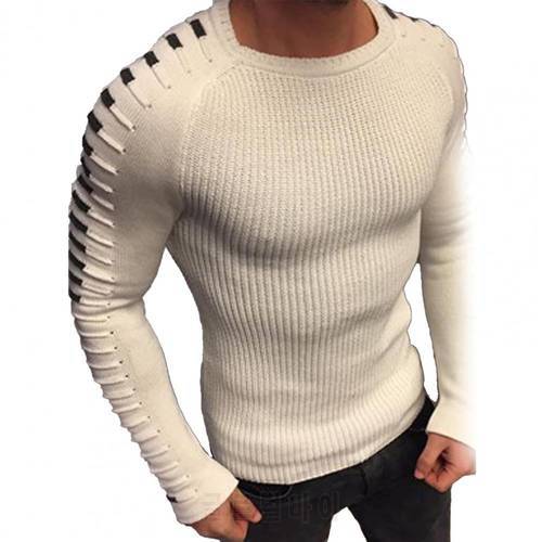 Men&39s Pullovers Tops Autumn Winter Solid Color Knitted Sweater High Neck Slim Warm Keeping Basic Top 2021 Men Pullover for Daily