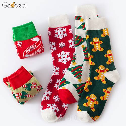 Goodeal Christmas Socks Men Women Couples Keep Warm In Winter Cute Funny Festive Colorful Street Fashion Trend Cotton Long Sock