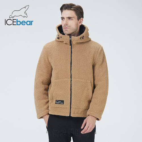 icebear 2022 winter new men&39s jacket short cotton coat polar fleece jacket unisex brand apparel MWC20966D