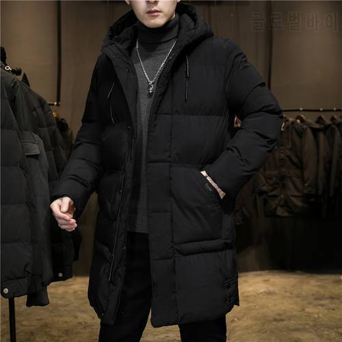 2021 Winter New Thick Warm Plus Long Parkas Men Brand Street Trend Baggy Hood Jacket Coat Male Classic Plus Size Thicken Parka