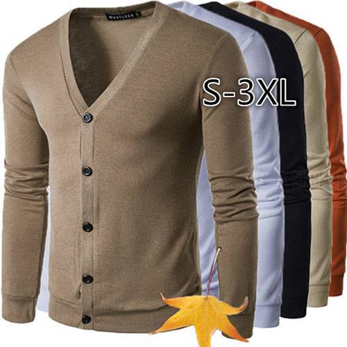 ZOGAA Autumn new style young men&39s fashion trend V cardigan sweater