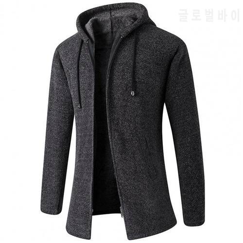 Hot ！2021 Winter/Autumn Men&39s Jacket Regular Hooded Extra Thick Casual Extra Warm Loose Solid Color Winter Jacket for Daily Wear