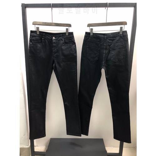 Owen Seak Men Denim Jeans 100% Cotton Gothic Men&39s Clothing Coated Summer Straight Women Solid Jeans Pants Size XL