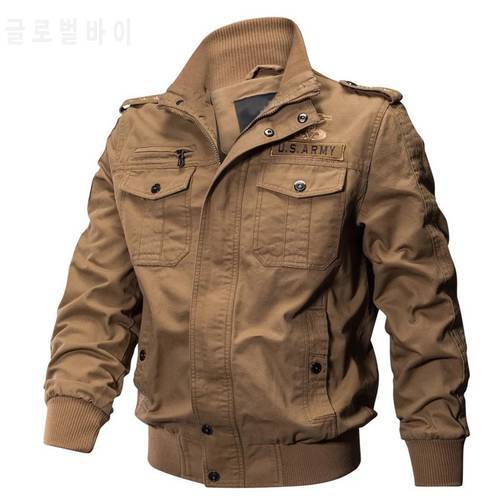 Casual Men&39s Jacket New Spring/Autumn Outdoor High-quality Windproof and Breathable Hiking Camping Pilot Cotton Military Jackets