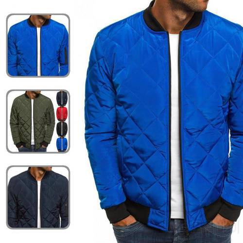 Jacket Coat Popular Zip Up Stand Collar Men Jacket Solid Color Pockets Men Jacket