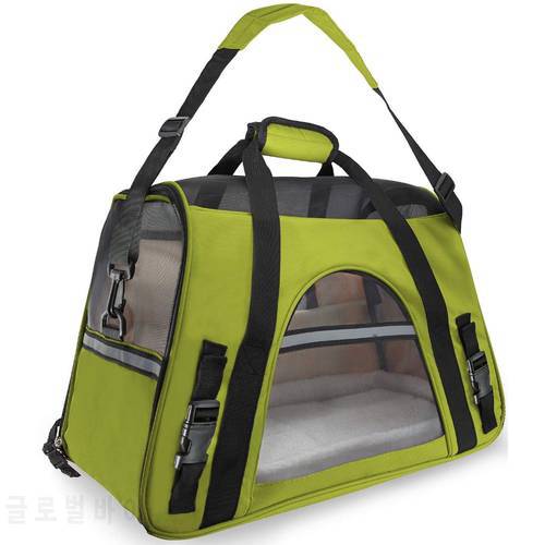 Pet carrier,Dog Carrier,Cat Carrier,Airline Approved Portable Collapsible Mesh Breathable for Small Dogs Cats Travel Bag
