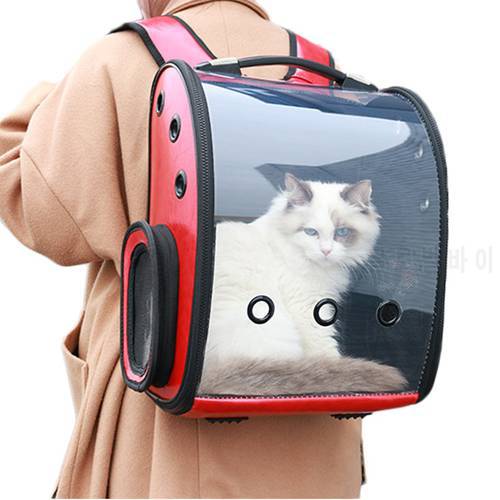 Pet Backpack Portable Cat bag Breathable Space Capsule Travel Portable Transparent Pets Dog Carrier Products 42*35*24cm