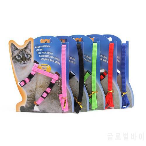I-shaped Pet Products 1 PC Pet Traction Harness Belt Chest Strap Adjustable Durable Cat Kitten HCollar Nylon