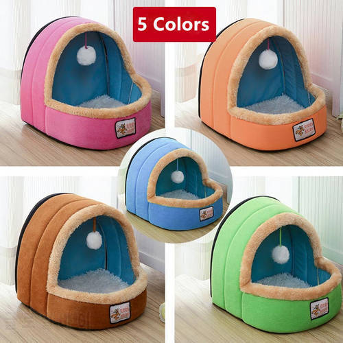 Winter Warm Luxury Dog Beds For Small Medium Soft Dog Pet House Easy to Clean Durable Lovely Cat Bed Pet Puppy Cusion