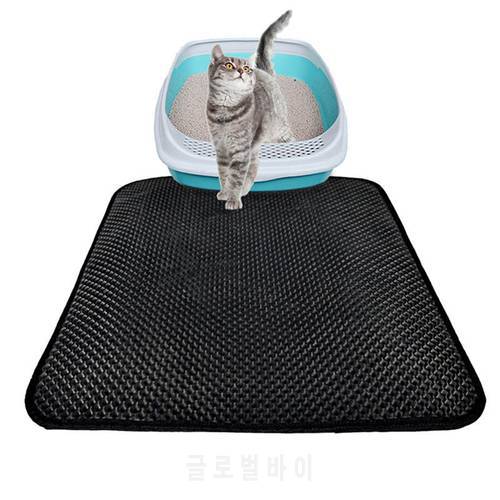 Double Layer Cat Litter Mat Kitten Kitty Toilet Waterproof Anti-slip Pet Mat for Cats Mesh Cat Kedi Cleaning Sleeves with Filter