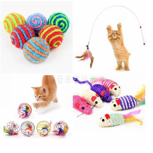 1PC Cat Mouse Toy Kitten Teaser Stick With Bell Cat Interactive Toy Mouse Cage Kitten Toys Cat Catcher Pet Training Toy For Cats