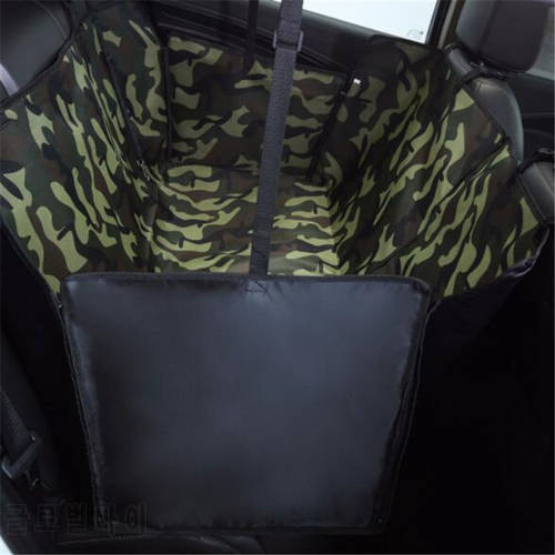 Pet Carrier Oxford Seat Cover Waterproof Dog Car Seat Back Hammock For Dogs Pets Travel Transporter Army/Leaves Carrier Mat 136
